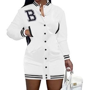 knee length dresses for ladies Adult Vintage Baseball Dress Large